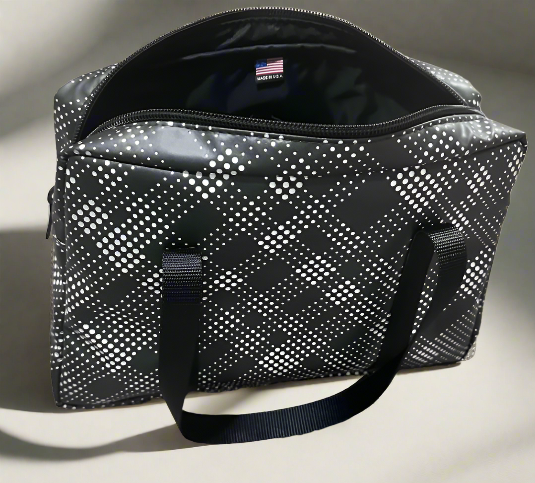 π€ Pulse Tote β Midnight Dot Black Straps