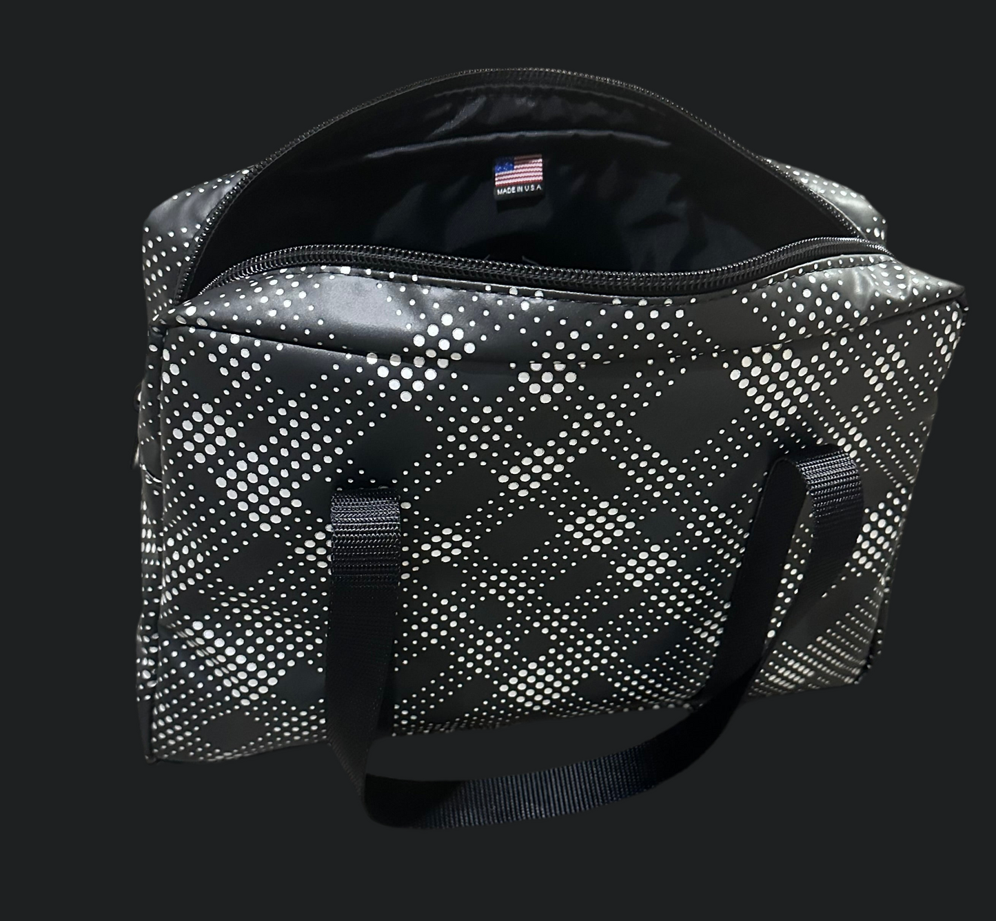 π€ Pulse Tote β Midnight Dot Black Straps