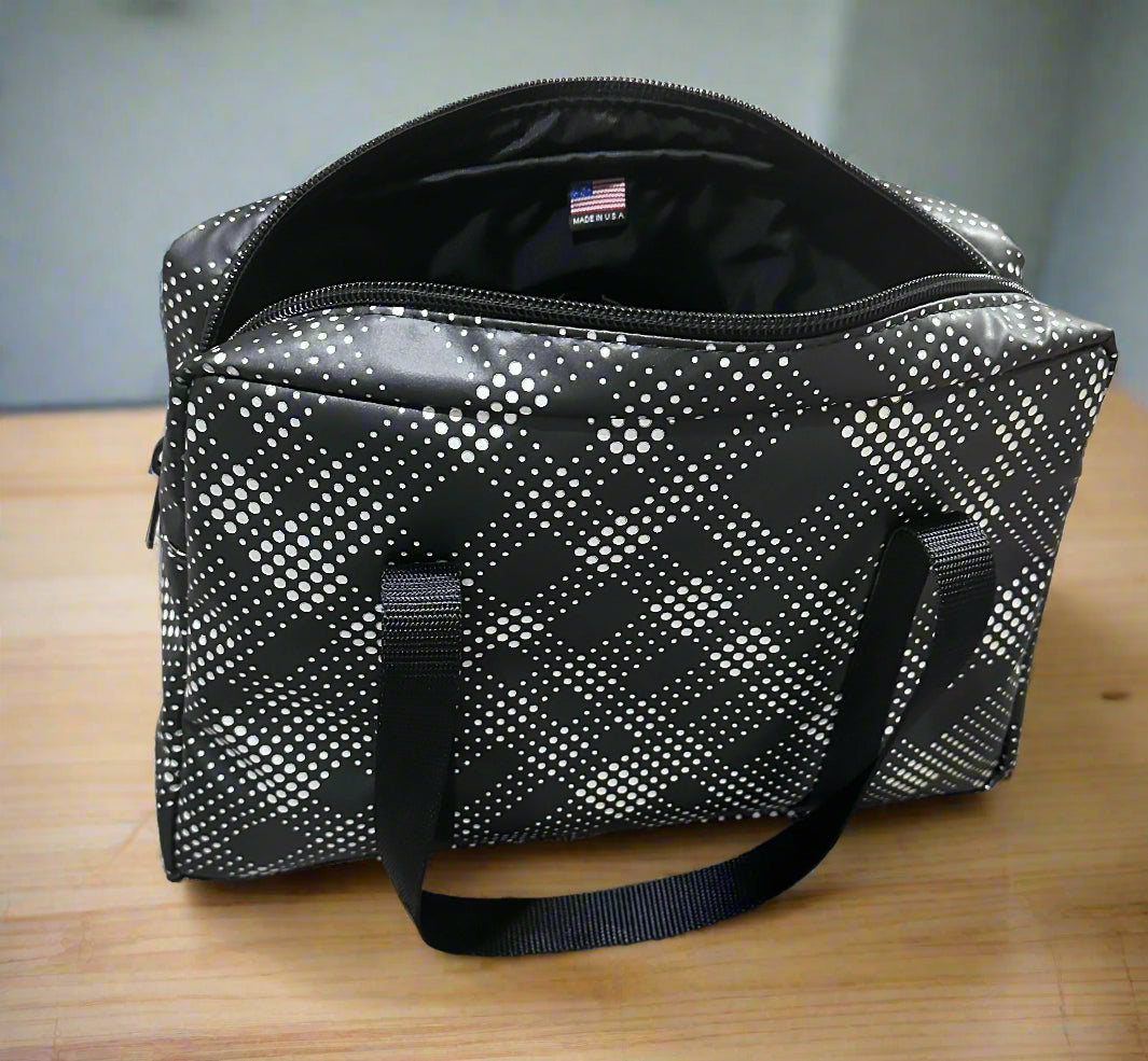 π€ Pulse Tote β Midnight Dot Black Straps