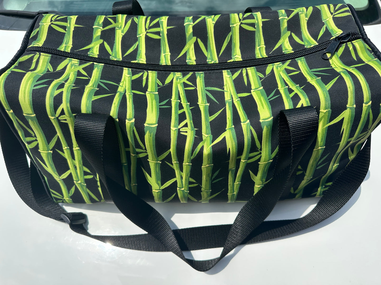 Gym & Travel Duffle Bag Bamboo-Patterned