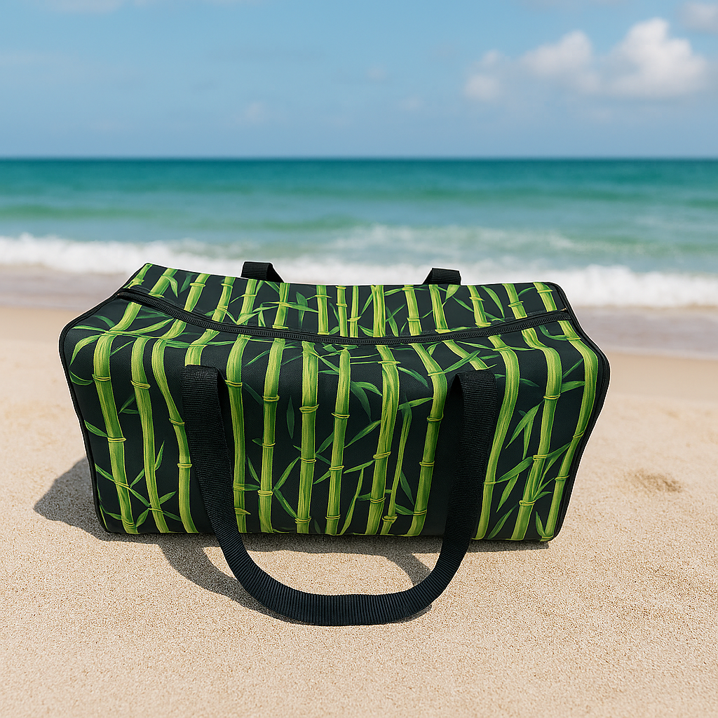 Gym & Travel Duffle Bag Bamboo-Patterned